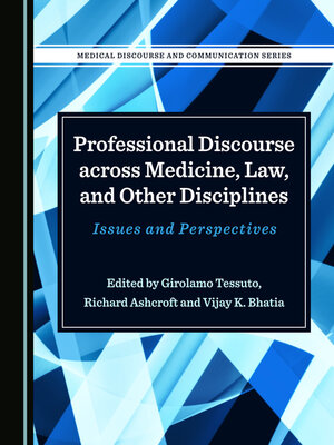 cover image of Professional Discourse across Medicine, Law, and Other Disciplines